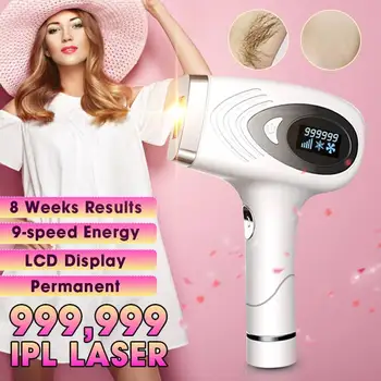 

999999 Flashes Pulsed IPL Laser Hair Removal Device LCD Display Permanent Hair Removal Epilator Armpit Hair Remover machine