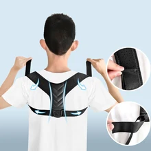 Correcteur de Posture pratique ajustable pour hommes et femmes, Corset pour le haut du dos, ceinture