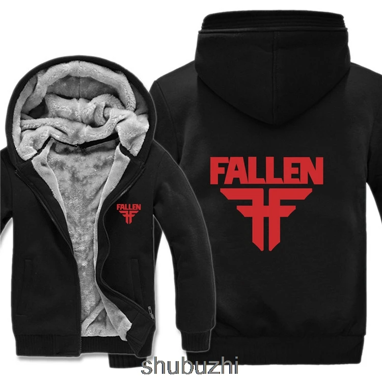 New Fallen Hoodies Jacket Winter Men Casual Thick Fleece Popular Hip Hop Skateboard Fallen Sweatshirts Pullover Man Coat - Цвет: same as picture