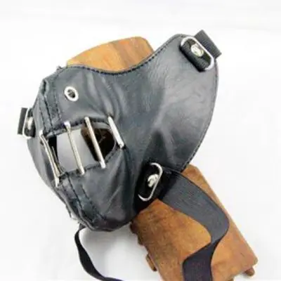 Маска с зажимом для бумаги в виде спящего зверя Кожаная маска стиле панк