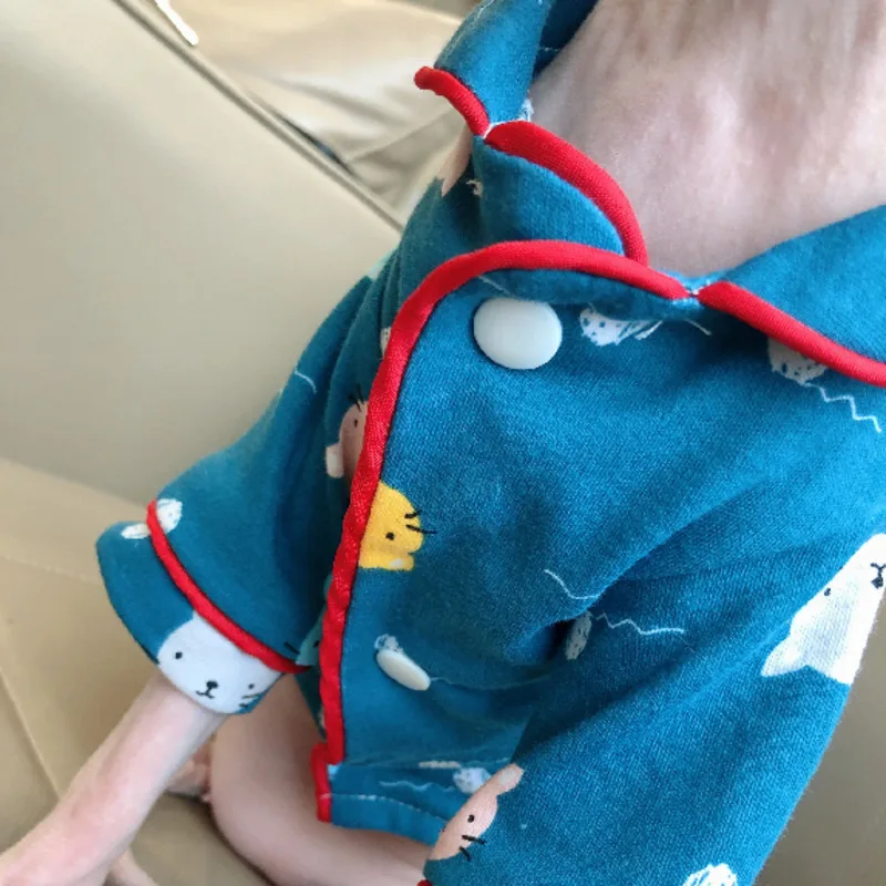 Одежда для кошек, хлопок, Сфинкс, спортивный костюм, Deven, одежда, пижамы, кардиган, осенний костюм для домашних животных
