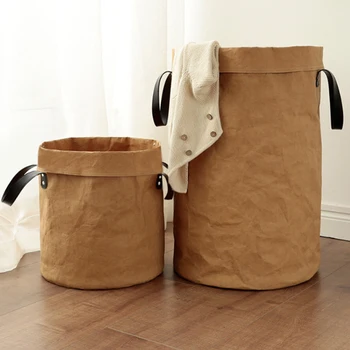 

Waterproof Laundry Basket Kids Toy Clothes Organizer Storage Basket Large Cotton Linen Clothes Basket Home Sundries Storage