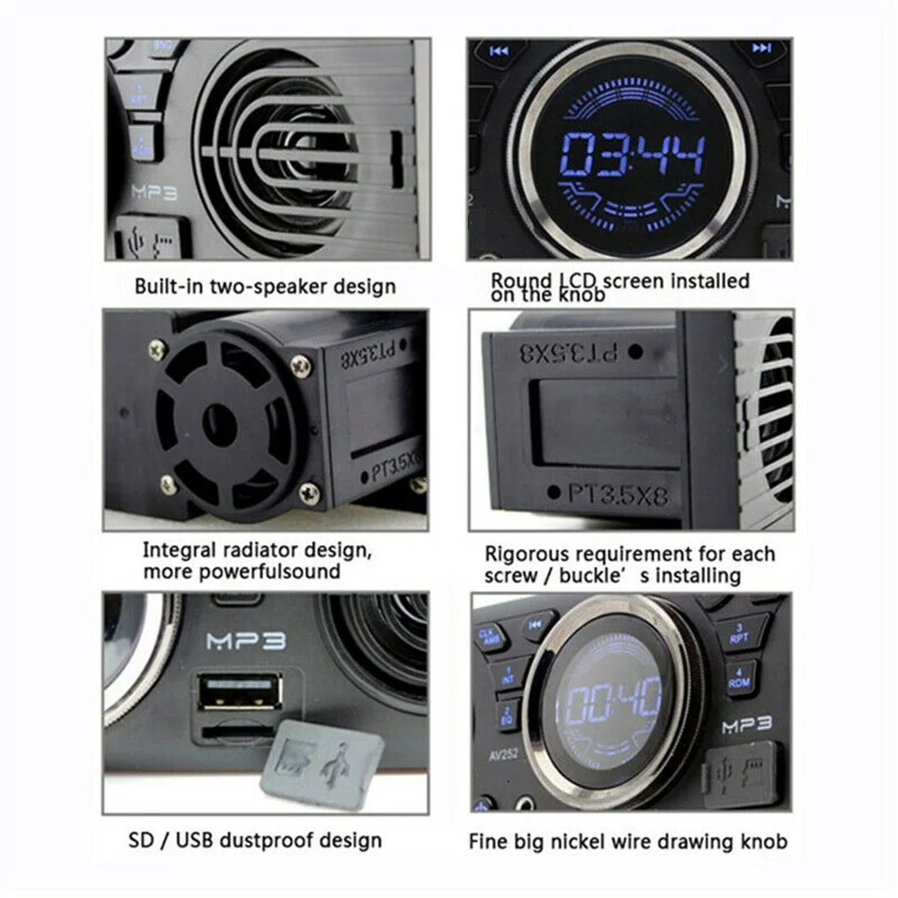 Автозапчасти 1* AV252B 12V Bluetooth Автомобильный MP3-плеер 2* Монтажные Аксессуары 1* Руководство пользователя
