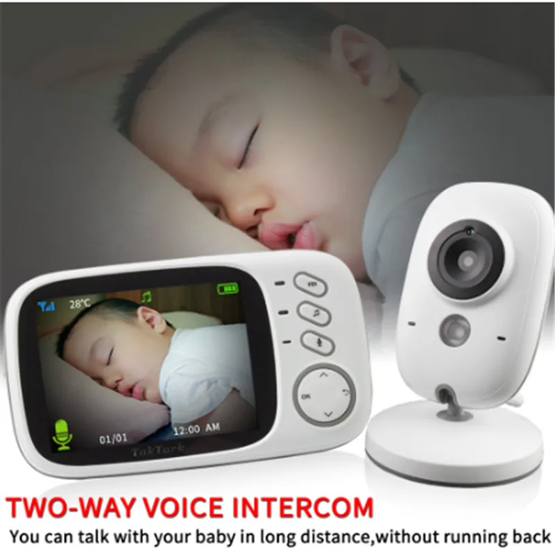 3.2 inch Wireless Video Color Baby Monitor High Resolution Baby Nanny