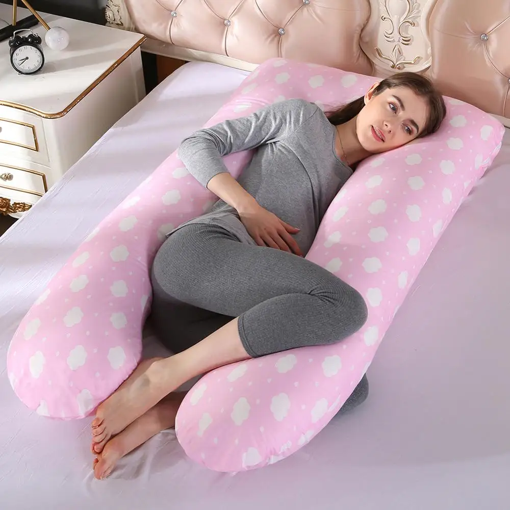 Беременность постельное белье Подушка для всего тела для беременных женщин Удобная u-образная Подушка Длинная сторона сна вспомогательная подушка