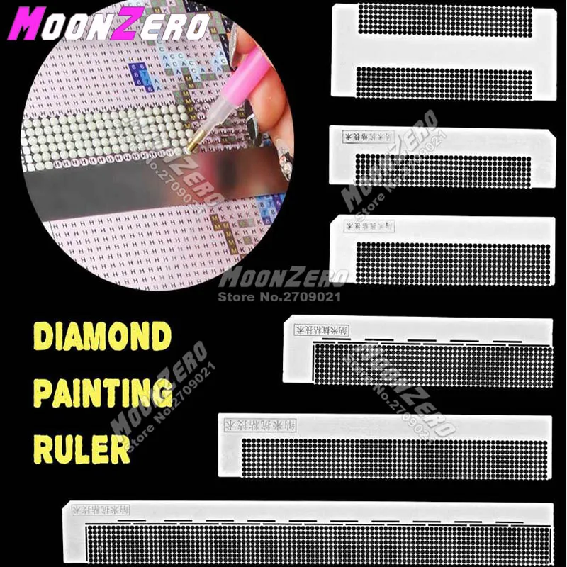 

Diamond Painting Stick Artifact Grid Stainless Steel Ruler Diamond Embroidery Advanced Tools Diamond Mosaic Paste Tool