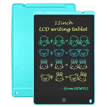 Dibujo de la tableta LCD de 12 pulgadas de escritura tableta electrónica de escritura a mano fina mensaje gráficos tablero de dibujo regalo Arco Iris pantalla