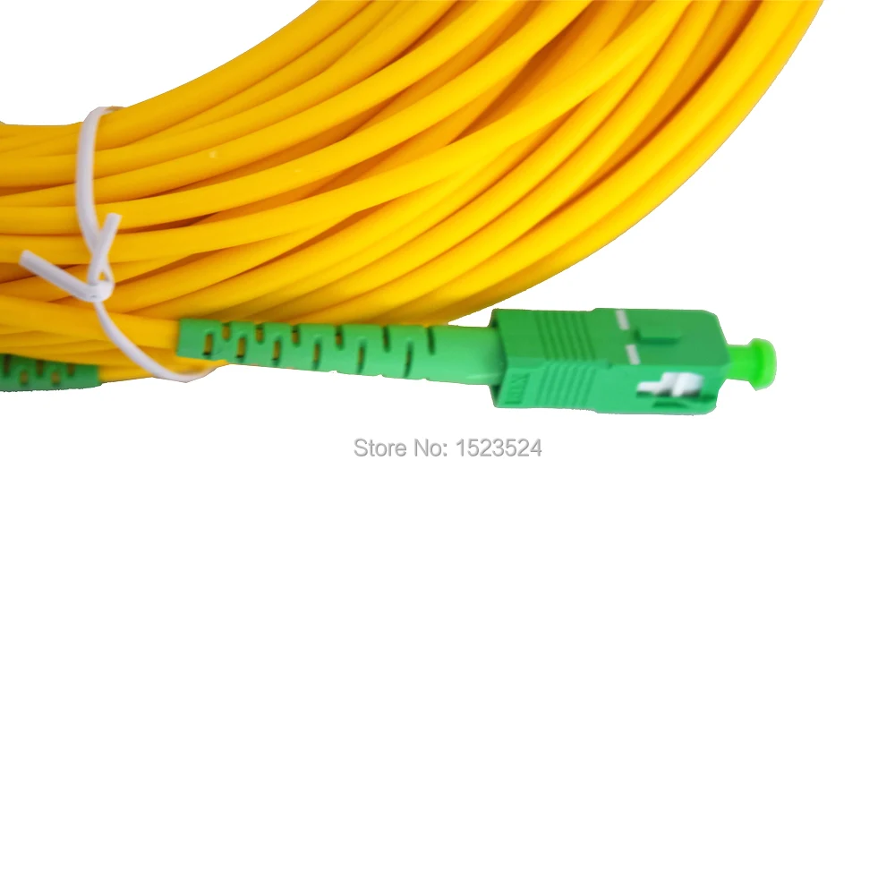 Бесплатная доставка SM SX ПВХ 3 мм м 5 10 15 20 25 30 SC/APC Волоконно оптический Джампер