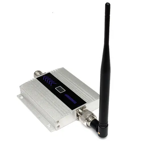 Abroad Silvery White Gsm900mhz Signal Amplifier 2g 3g 4g Mobile Phone Signal Enhance Receiver lte antenna - Цвет: silver