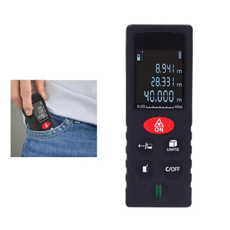 40-100M Digital Laser Rangefinder Vertical Bubble Electronic Tape Range Finder 40-100M Digital Laser Rangefinder Vertical Bubble Electronic Tape Range Finder