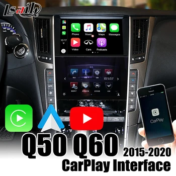 Interfaz de CarPlay inalámbrica para Infiniti Q50 Q60 2013-2018 con Android auto , youtue, wifi, entrada de vídeos by Lsailt