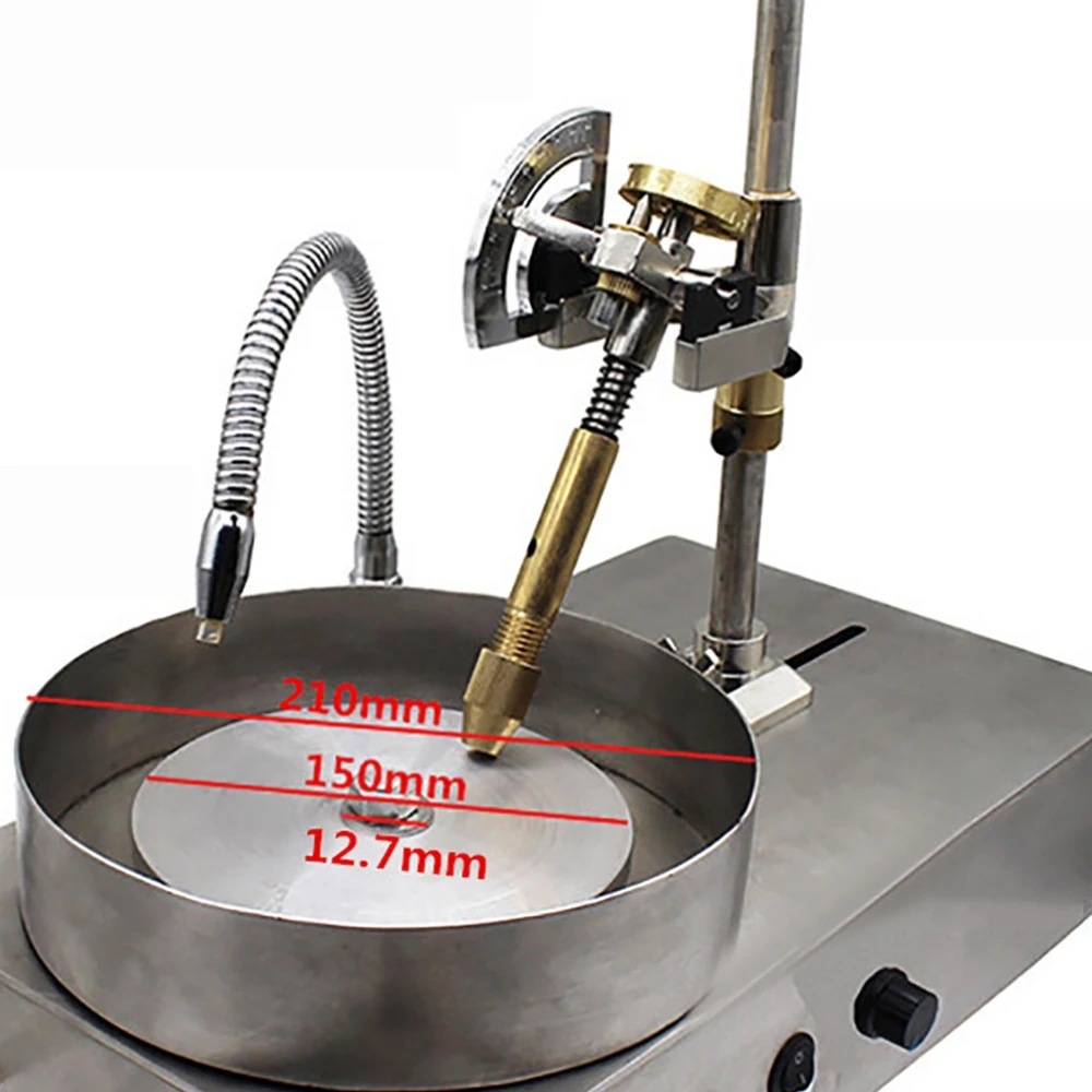 6/8 Zoll Aluminium Polierscheibe 150 MM/200 MM Flaches Schleifrad für Edelsteinschleifmaschine Edelstein Facettiermaschine – Detail 8