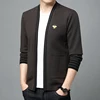Mens New Sweater Cardigan Jacket Embroidery Leisure Knitted Sweater Men 3