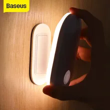 Baseus Magnetic Night Light Human Body Induction Night Light Led Lamp Rechargeable Body Automatic Induction Lamp Wall Light