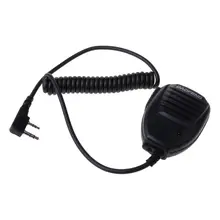 Baofeng Radio altavoz con micrófono PTT, walkie talkie de dos vías, portátil, UV 5R, UV 5RE Plus, UV 5RA, Original