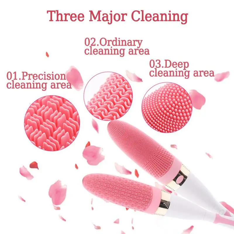 Электрическая щетка для ванны, душ-массажер, длинная ручка, водонепроницаемый силиконовый корпус, бытовая Спа Система, уход за здоровьем, инструменты для глубокого очищения
