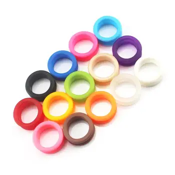 

NEW 10Pcs Silica Gel Hair Scissors Ring fit all size rings Cutting Barber Circle Shears Hairdressing Tool Accessories Multicolor