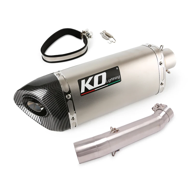Slip On Motorcycle Exhaust Mid Link Pipe And 51mm Vent Tube Stainless Steel Exhaust System For VOGE LX500-A 500DS - Image 2