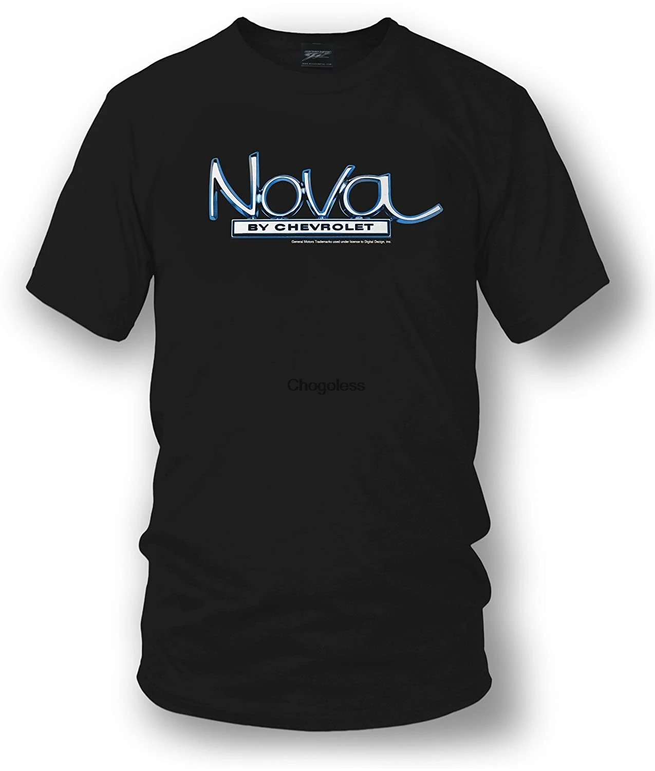 Рубашка Corvette-Nova Chrome Logo-черная | Мужская одежда