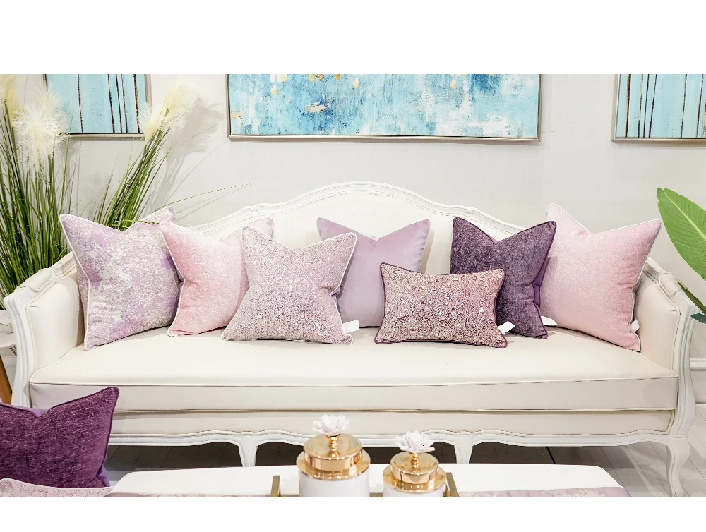 Avigers наволочки розовый декоративные подушки жаккардовая Подушка случаях чехлы для декоративных подушек для дивана Спальня Гостиная автомобиля