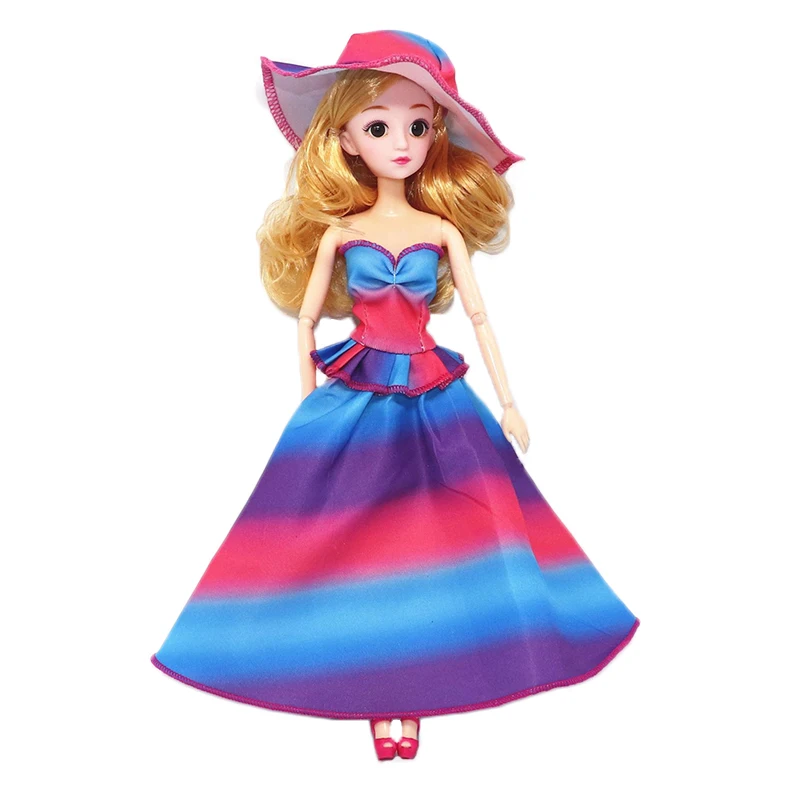 Dolls Evening Dress Handmade Wedding Long Gown for 1/6 Princess Dinner Party Clothes Accessories Toys For Girls | Игрушки и хобби