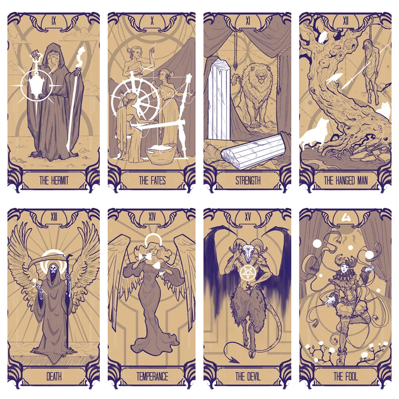 5D Diy Tarot Diamond Painting Devil Fates Grim Reaper Death Diablo Velvet Full Square Round AB Resin Drill Embroidery Mosaic Kit | Дом и сад