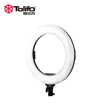 

Tolifo R-60B 18'' Selfie Ring Light Dimmable Bi-Color 624 LEDs Ultra Bright 60W Makeup Camera Phone Photography Video Lighting