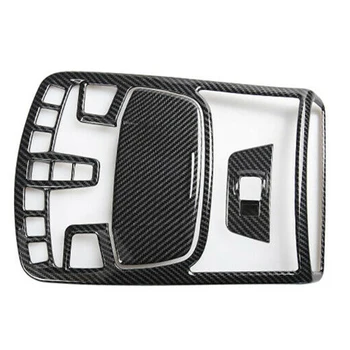 

for Ford F150 F-150 Raptor 2015-2020 Car Carbon Fiber Grain Front Reading Light Lamp Frame Cover Trim Accessories