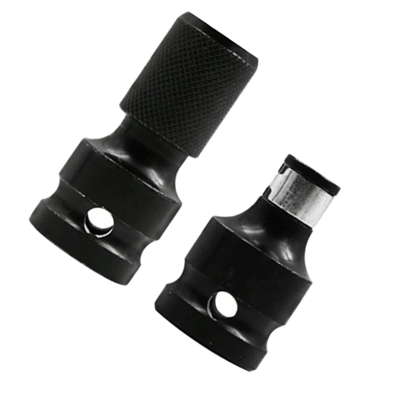 

Kit Drill Bit Chuck Adapters 2Pcs Conversion Tungsten Steel 50x23x18mm