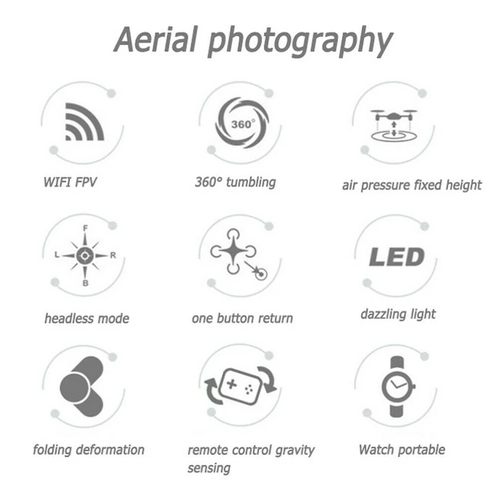 Летательный аппарат WI-FI HD с коробкой игрушки складной FPV Photography Камера вертолеты мини-Квадрокоптер Портативный дрона с дистанционным управлением карман