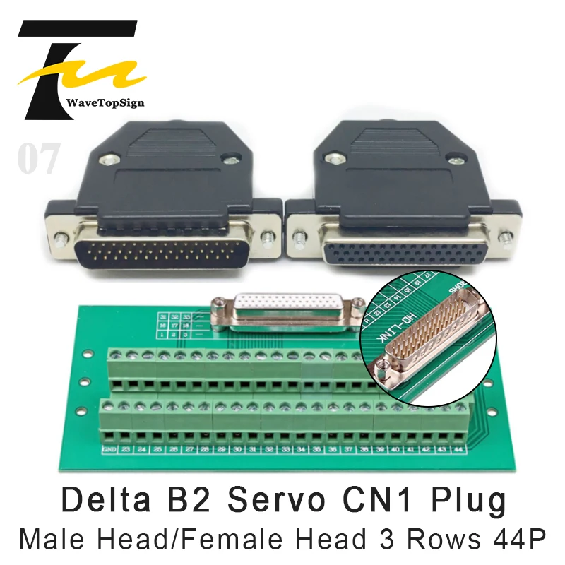 Delta B2 ASDBCNDS0044 серводвигатель сигнал CN1 разъем I/O 44-контактный DB44 проданный плата
