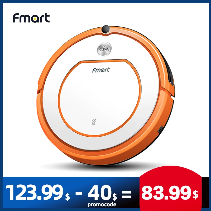 

Fmart ZJ-C1 Smart Robot Vacuum Cleaner Cleaning Appliances 128ML Water Tank Wet 300ML Dustbin Sweeper Aspirator 3 in 1 Vacuums