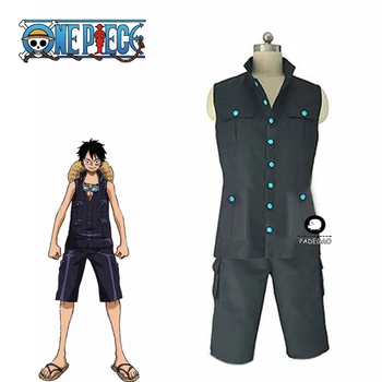 

2020 New One Piece Film: Gold Monkey D Luffy Cosplay Costume Halloween Carnival Costumes Full Set Custom Made