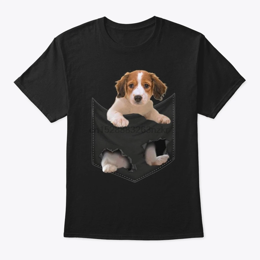 Мужская футболка Kooikerhondje с карманом средней длины для женщин и мужчин |
