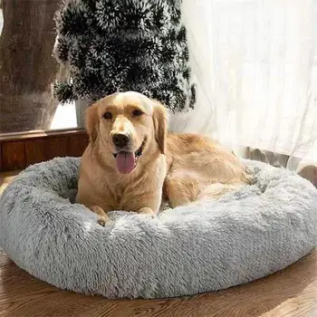 

2020 Super Soft Dog Bed Washable long plush Dog Kennel Deep Sleep Dog House Velvet Mats Sofa Dog Chihuahua Dog Birthday Gifts