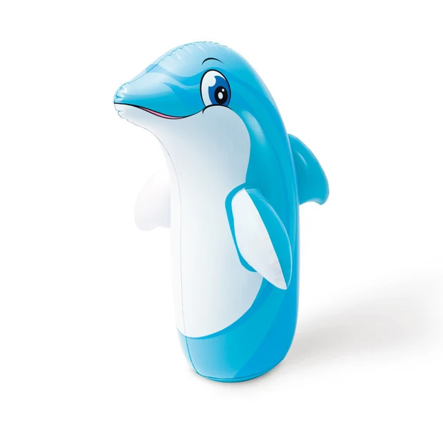 Boxing Animal Tumbler Wrestler Cartoon Shape Anti Stress Set Inflatable Punch Bag for Kids Fitness Children Toys Indoor Outdoor Dolphin