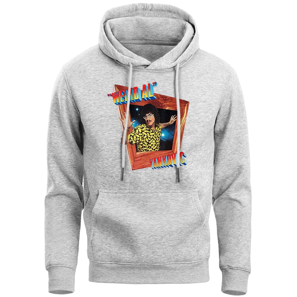 

Weird Al Yankovic Funny Hoodies Sweatshirts Men Hip Hop Casual Streetwear Music Hoodie 2019 Spring Autumn Warm Fleece Tracksuit