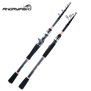 

Angryfish NEW 2.1m-2.4m Multifunction Spinning/Casting Rod carbon fishing pole telescopic Travel Fishing rod ultrashort Fishing