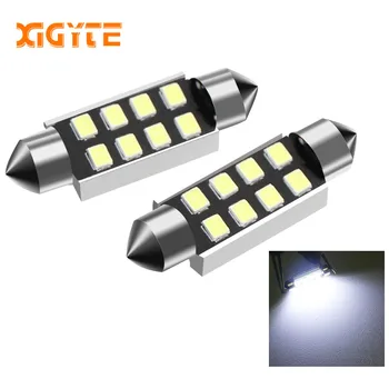 

2pcs CANbus 31mm 36mm 39mm 41mm C5W C10W 2835 Chip 8 SMD 12V Car Led Light Bulb Festoon Dome Lights License Lamps Warranty