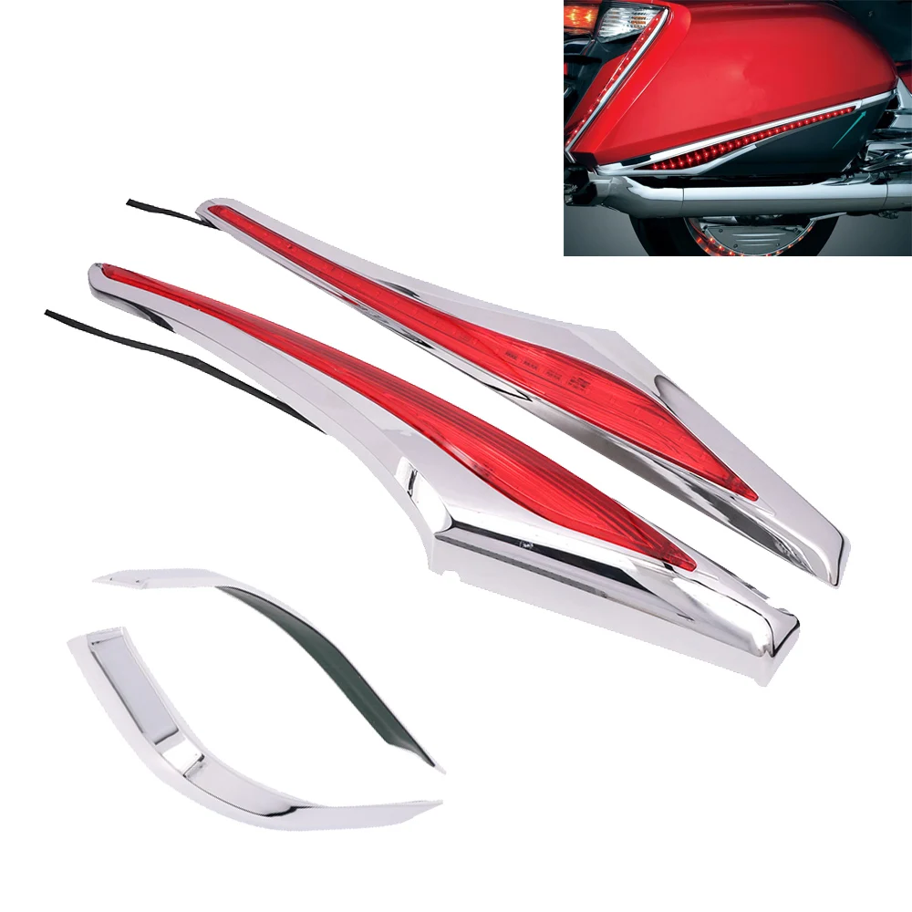 Motorcycle Saddlebag Accent Swoop LED Light Decoration Strips For Honda