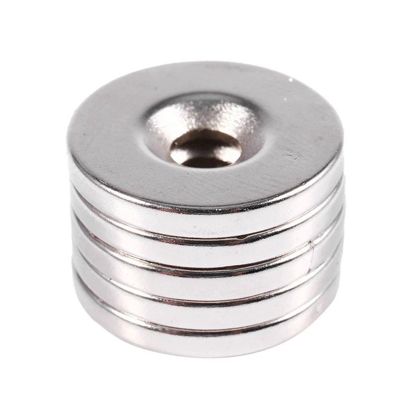 

5Pcs N52 Disc Magnets Neodymium Rare Earth Magnet Magnetic 20x3mm with Hole 5mm