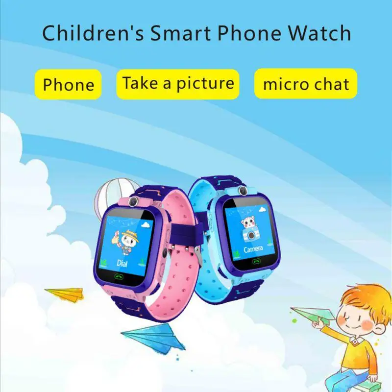 

Kuulee Children's Smart Waterproof Watch Anti-lost Kid Wristwatch With LBS Positioning and SOS Function For Android and IOS