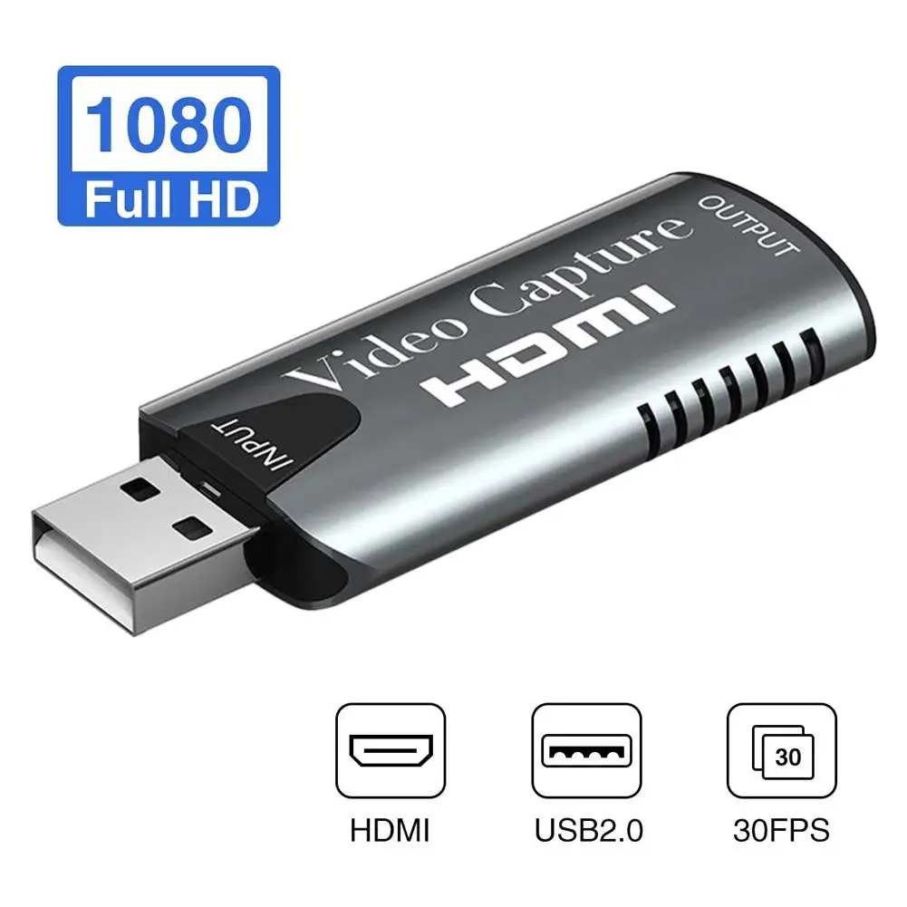 Портативная карта захвата аудио и видеосъемки USB 2 0 мини usb HDMI записывающее