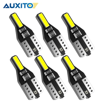 

6x T10 LED Bulbs W5W led lamp 12V 7020 SMD 6000K White Car Interior Reading Light Wedge Side License Plate 5W5 LED 194 168 2825
