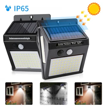 

100pcs LED Solar Light Outdoor Solar Lamp PIR Motion Sensor Solar Powered Sunlight Street Light for Garden Decoration
