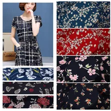 143 см широкая вискозная ткань метр отпечаток летняя мода платье ткань из вискозы оптом ткань