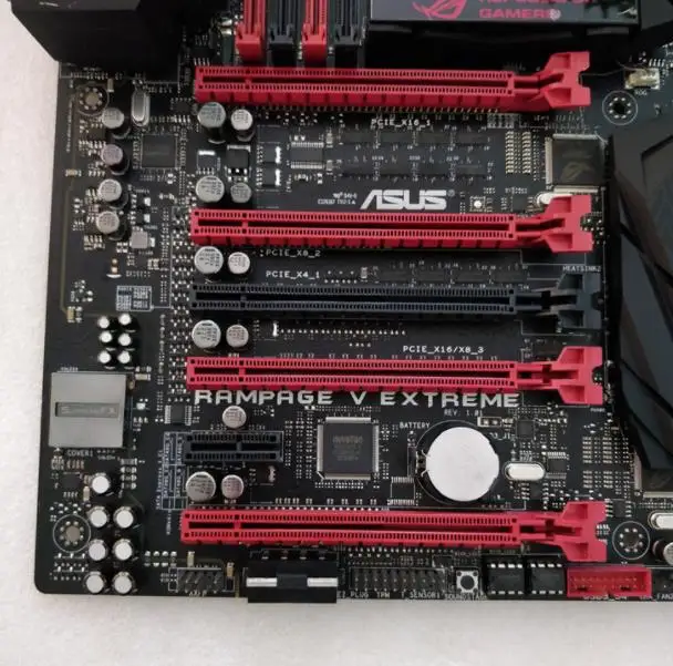 original motherboard ASUS RAMPAGE V EXTREME DDR4 LGA 2011-V3 i7 X USB2.0 USB3.0 128GB X99 Desktop m