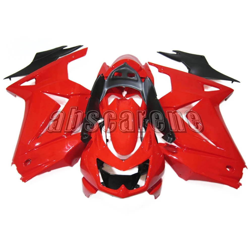 Полный обтекатели для Кавасаки EX250R ниндзя 250 2008 2009 2010 2011 2012 ABS Пластик электронный атомайзер конфеты комплект однотонной одежды красного цвета Чехлы