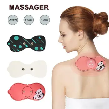 

New Intelligent Cervical Massager Pulse Massager Mini Stickers Physical Stickers Multi-function Neck Portable Massage Thera M8W5