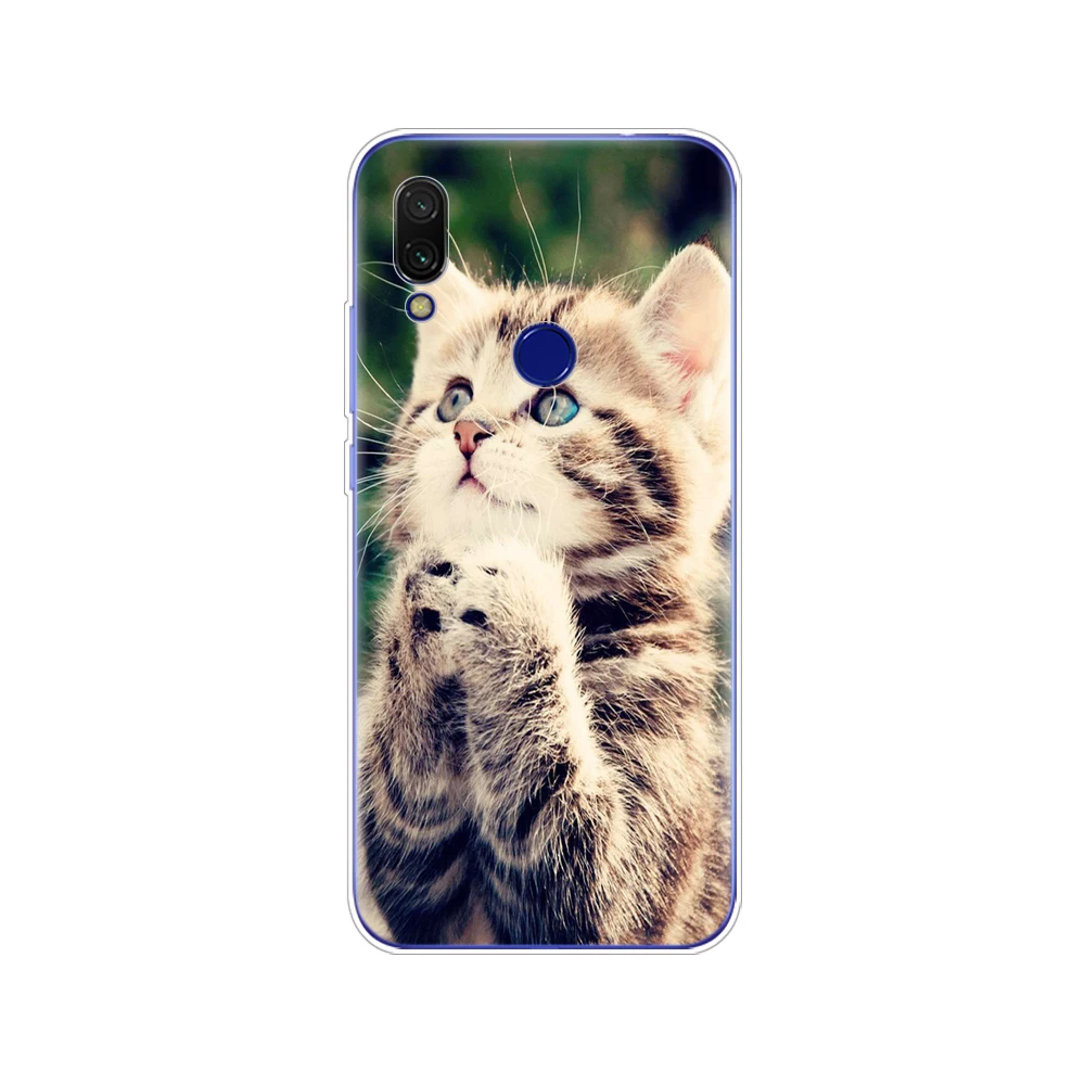 34742 Для Xiomi Redmi 7 Чехол раскладной; Мягкий ТПУ силиконовый чехол для телефона для Xiaomi Redmi 7 6,26 дюймов snapdragon 632 модель бампер черный - Цвет: 34742